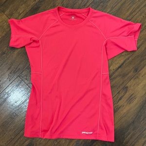 Patagonia Capilene Pink Women’s Short Sleeve Tee Small